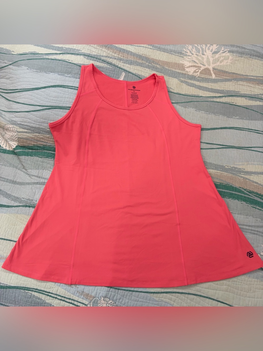 Any Age Activewear Women's Coral Tank Top Size 2XL